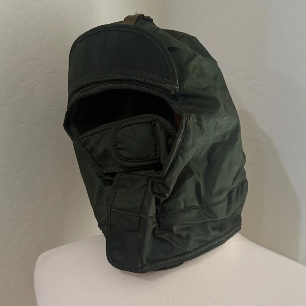 Vintage Olive Green extreme cold weather impermeable Face Mask